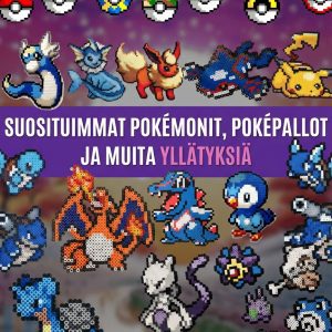 60+ Pokémon-hamahelmi-kaaviot