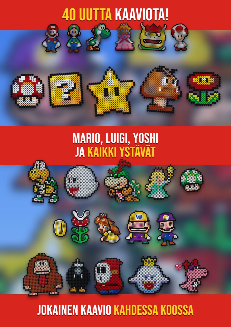 Super Mario hamahelmi kaaviot – Perus